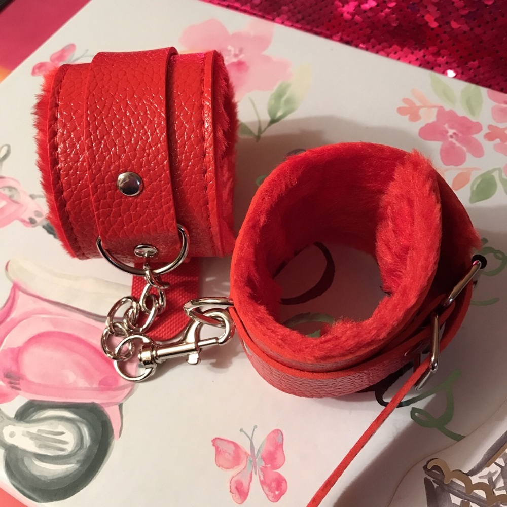 Red handcuffs